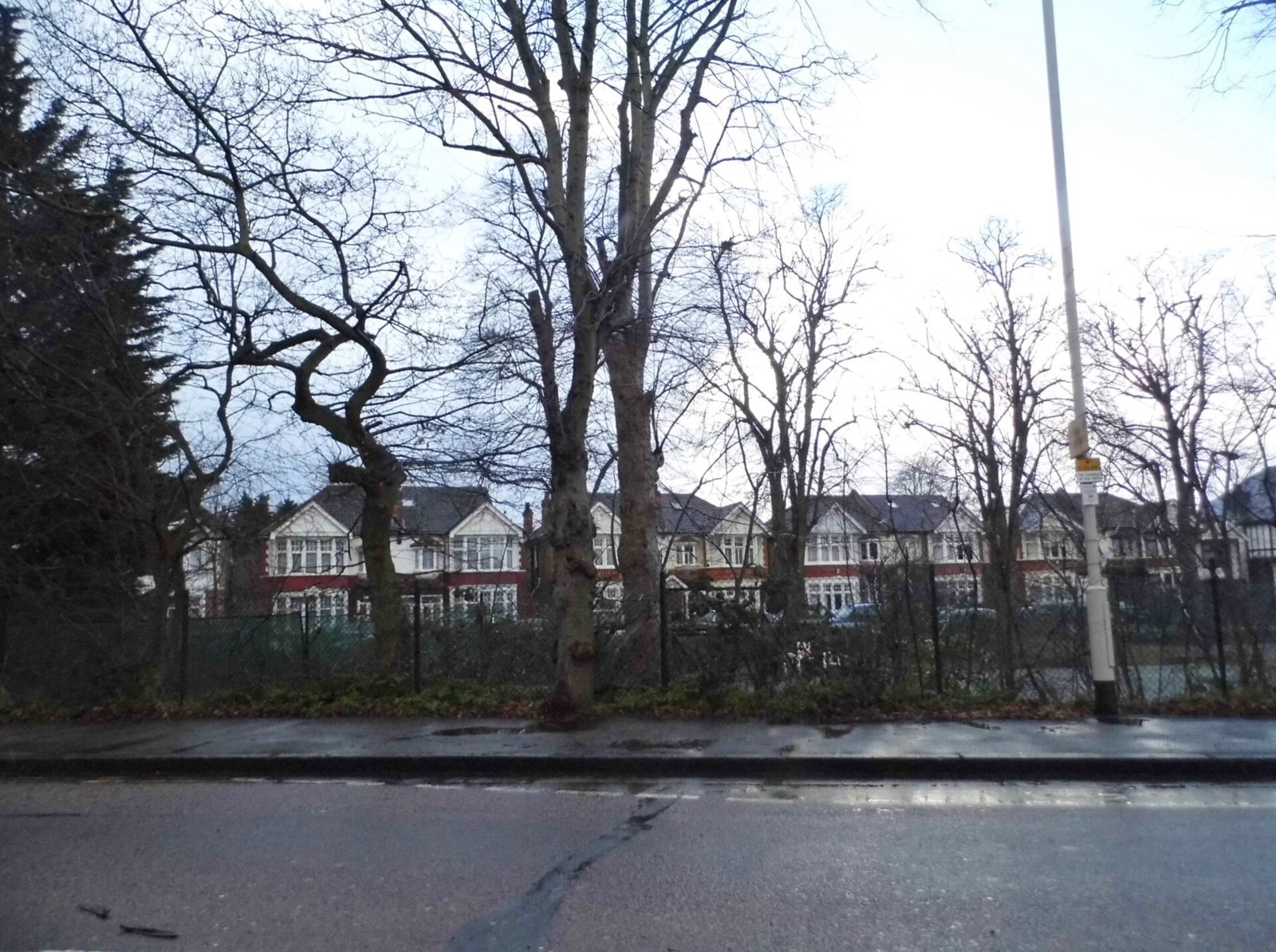 Blake Hall Road, Wanstead, a wide road lined with trees
